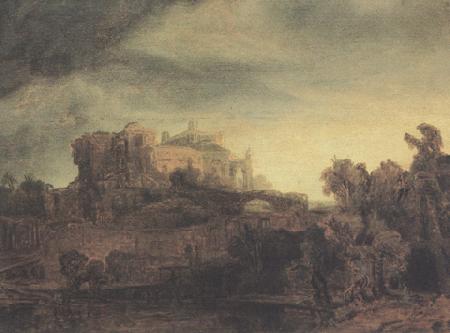 REMBRANDT Harmenszoon van Rijn Lanscape (mk33)